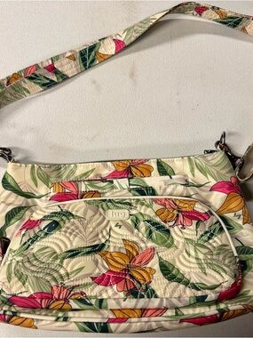lug Quilted Floral lily Samba Crossbody/Shoulder Bag